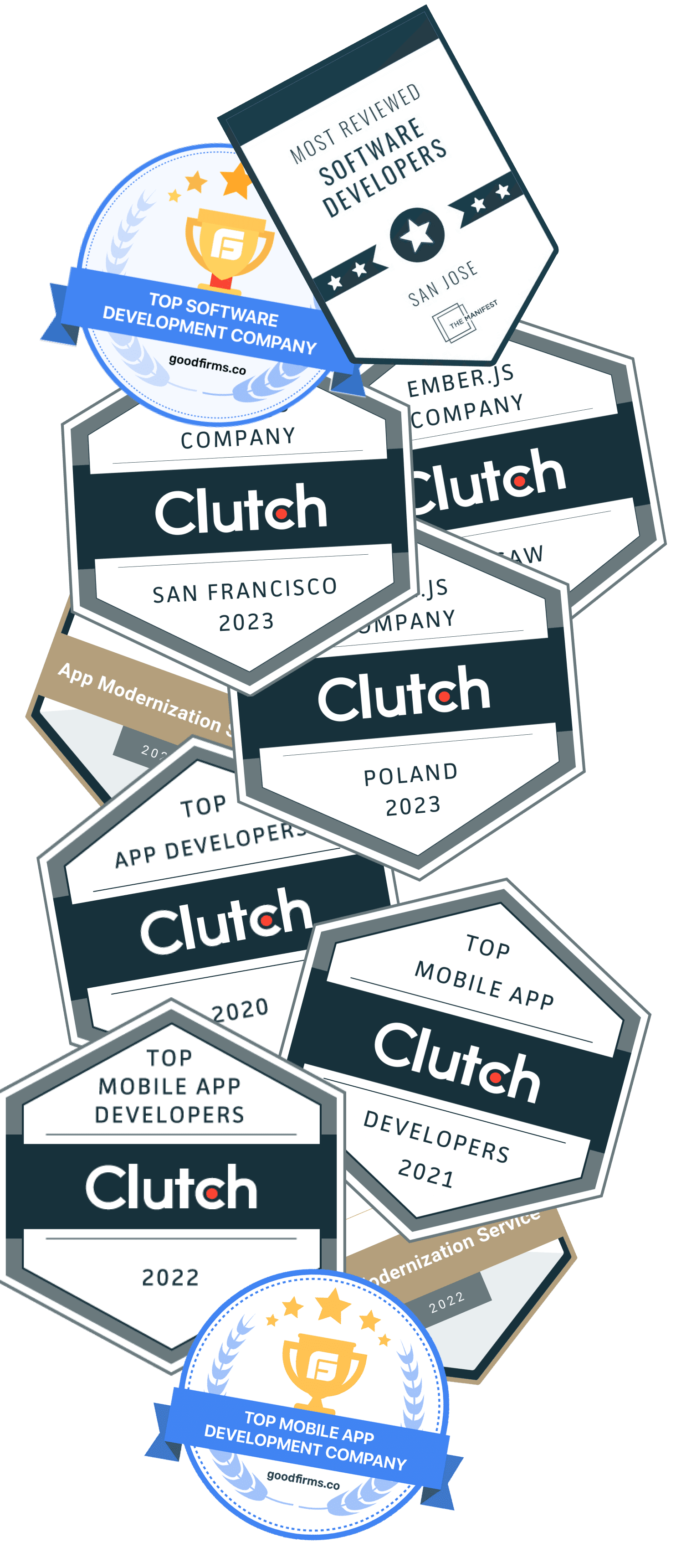 Contact us section awards image